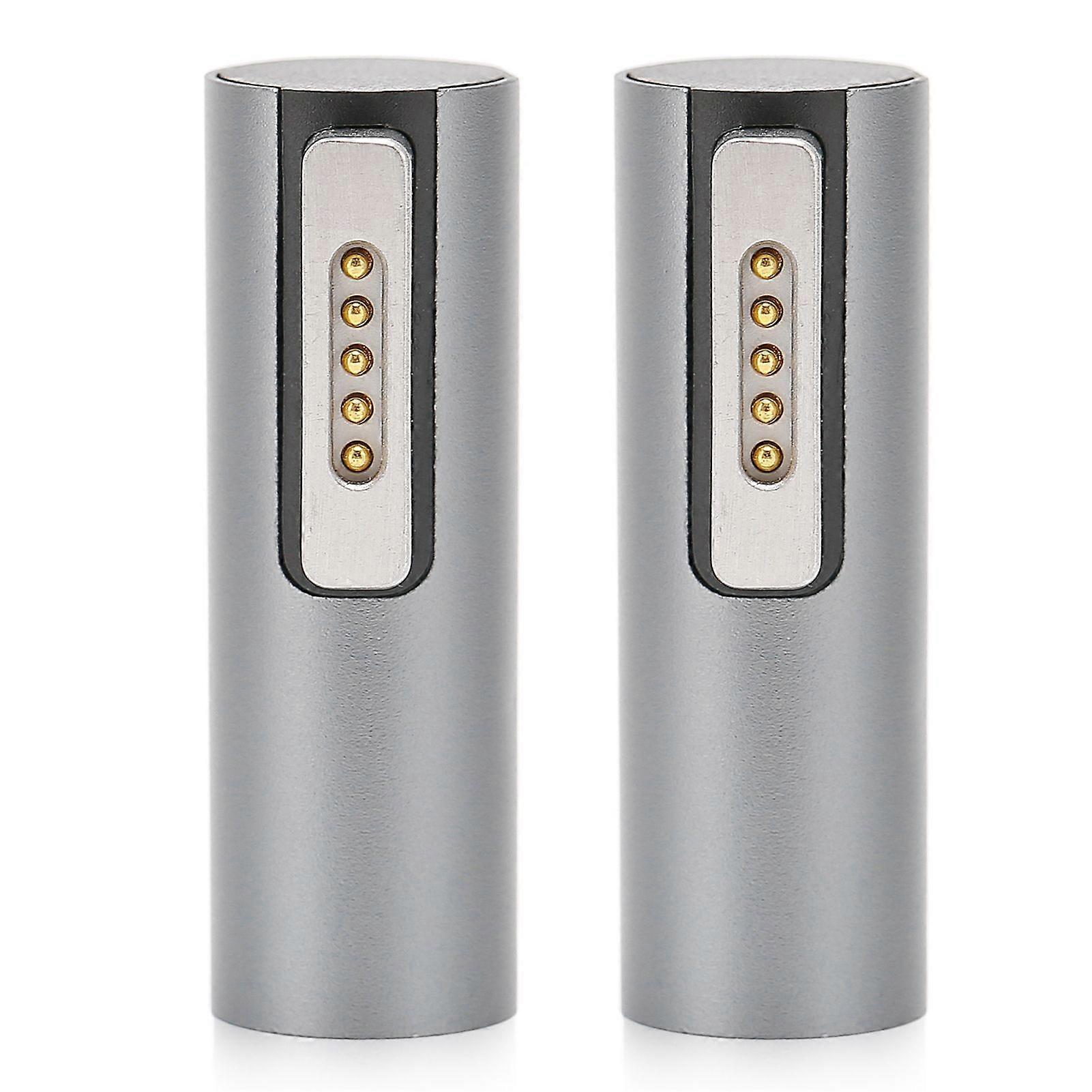 2PCS Magnetic T Tip Adapter DC Female to for Magsafe 2 Maximum Support 5A 18.520V PD Magnetic Adapter for IOS Laptop