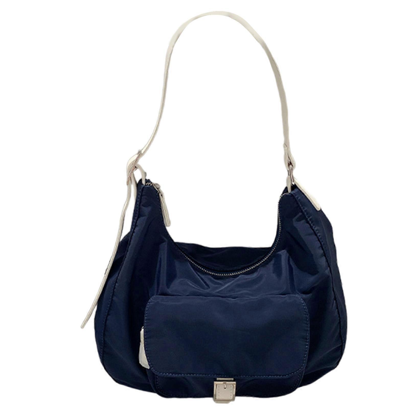 Versatile Women's Large Capacity Nylon Shoulder Bags Functional and Practical Handbag for Work School and Travel Blue