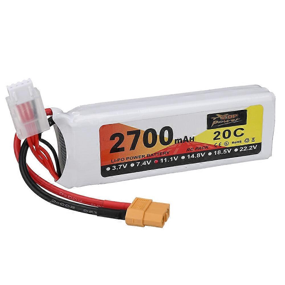 ZOP POWER 11.1V 2700mAh 20C 3S LiPo Battery XT60 Plug for RC Drone