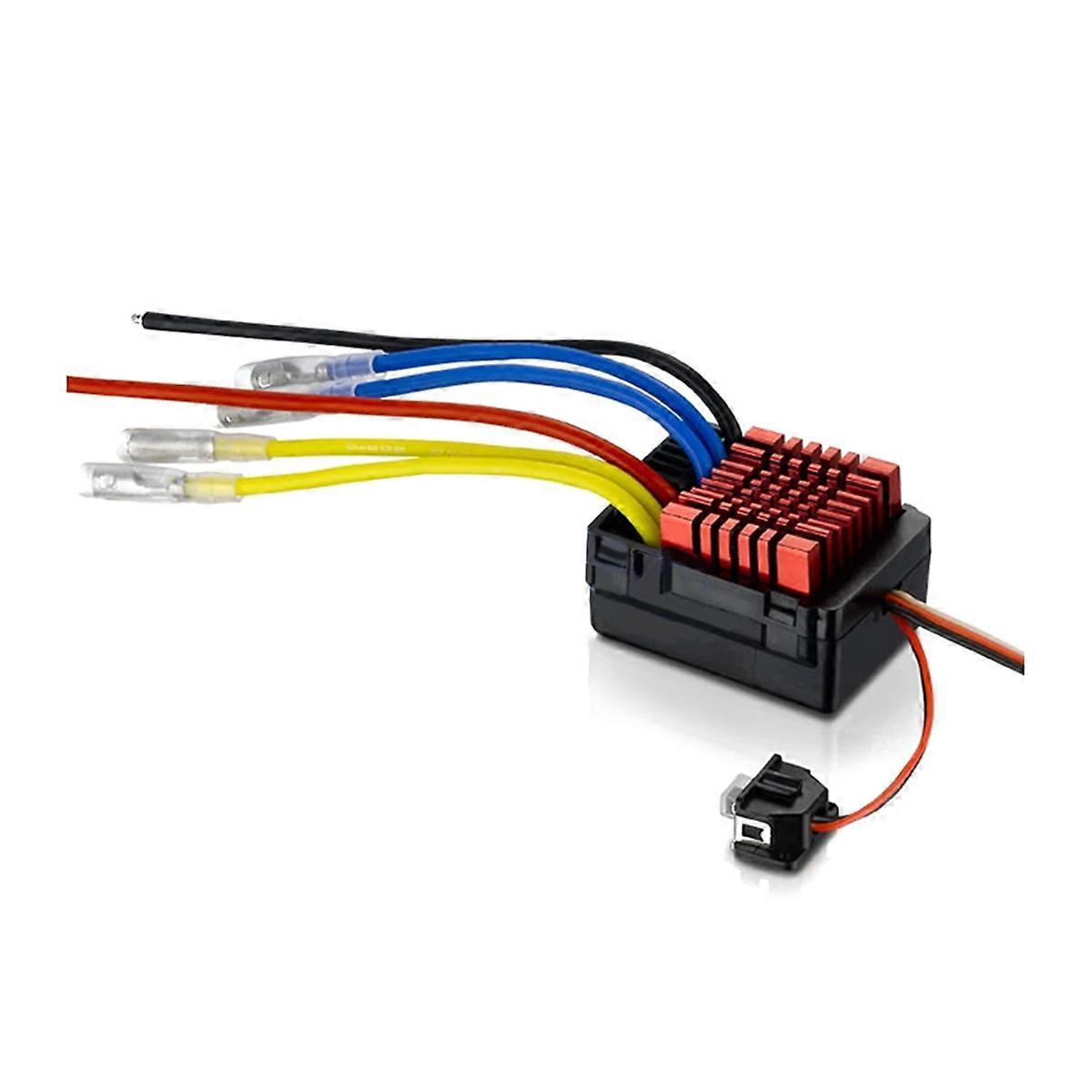 For 880 80A Dual Brushed Waterproof ESC Speed Controller for 1/8 RC Car with Program Card