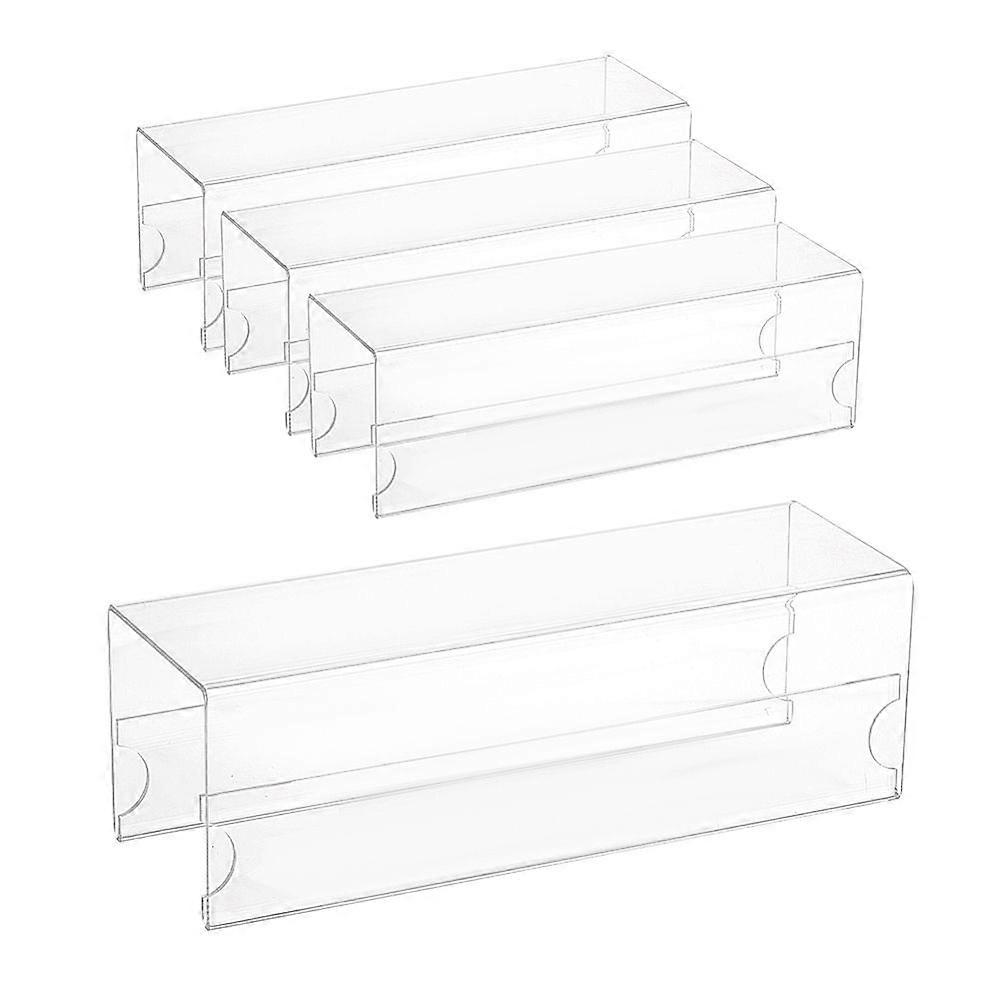 Acrylic Sign Label Display Holder for Supermarket Bakery Cafe Price Tags Clear 20x6.3cm