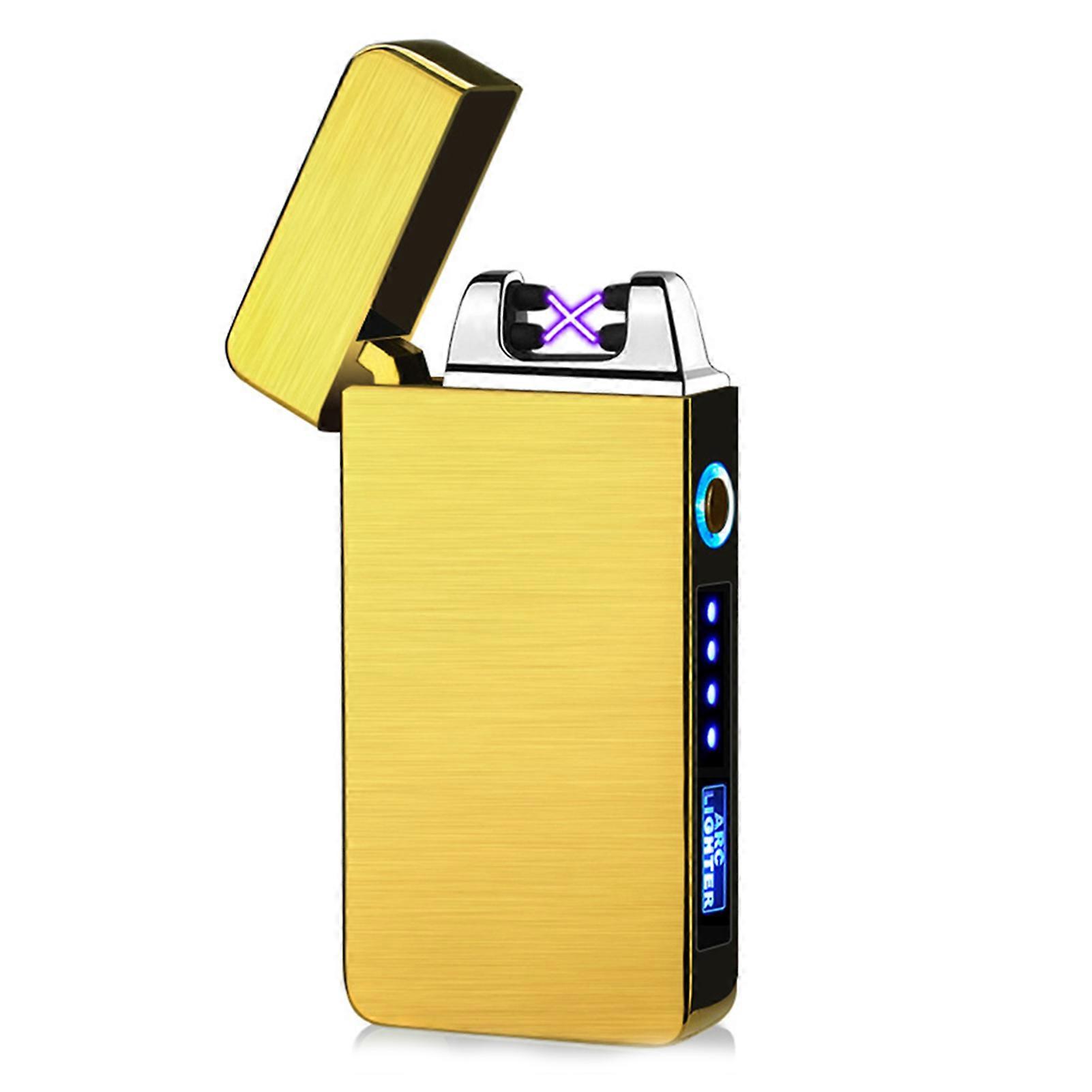 Electric Dual Arc Rechargeable Lighter Lightweight Multi-Use Vintage Lighter for Camping