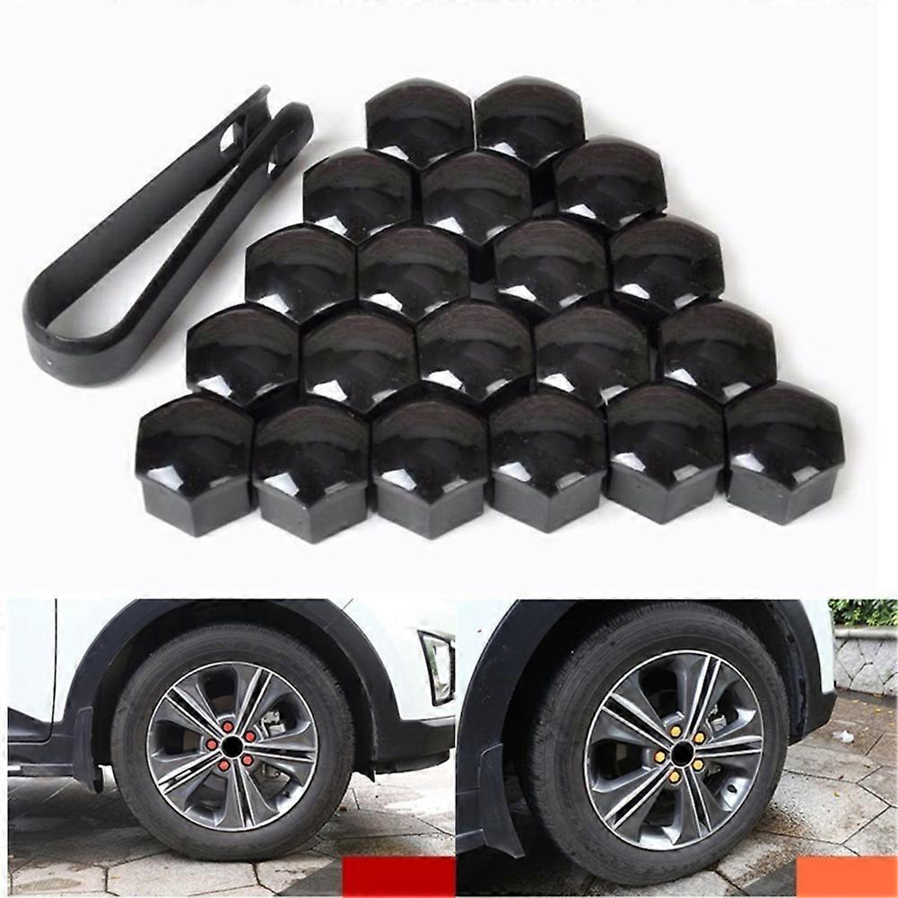 20 Pcs Wheel Nut Cover - 17mm Car Wheel Bolt Nut Protection Cap with Removal Tool