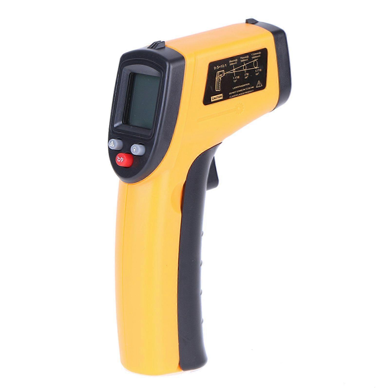 Digital Infrared Thermometer Laser Industrial Temperature Gun Non~Contact with Backlight ~50~400C(NOT for Humans) Battery not Included MK7525