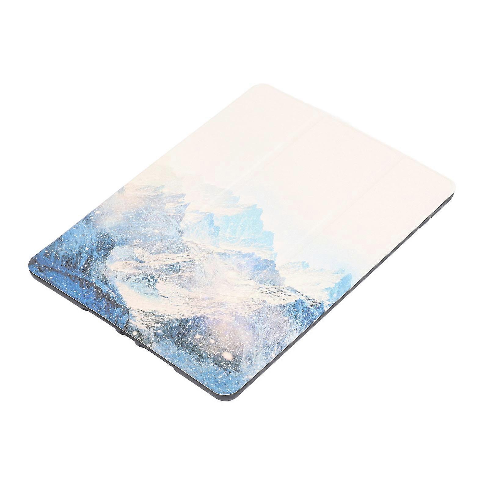 Tablet Protective Case for IOS 10.2inch Silicone Tablet Case Cover with Pen Holder for IOS 7th 8th 9th Gen Snow Mountain 10.2inch