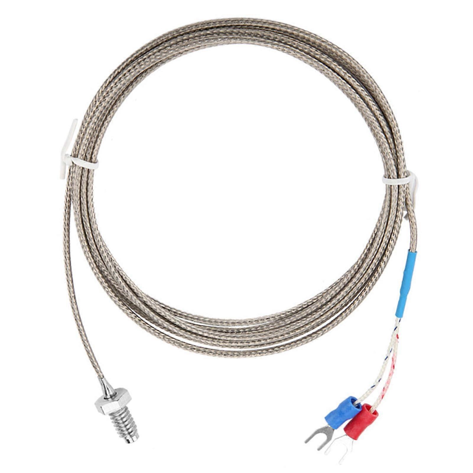 2M M6 BSW Thread K Type Thermocouple Temperature Probe Cable