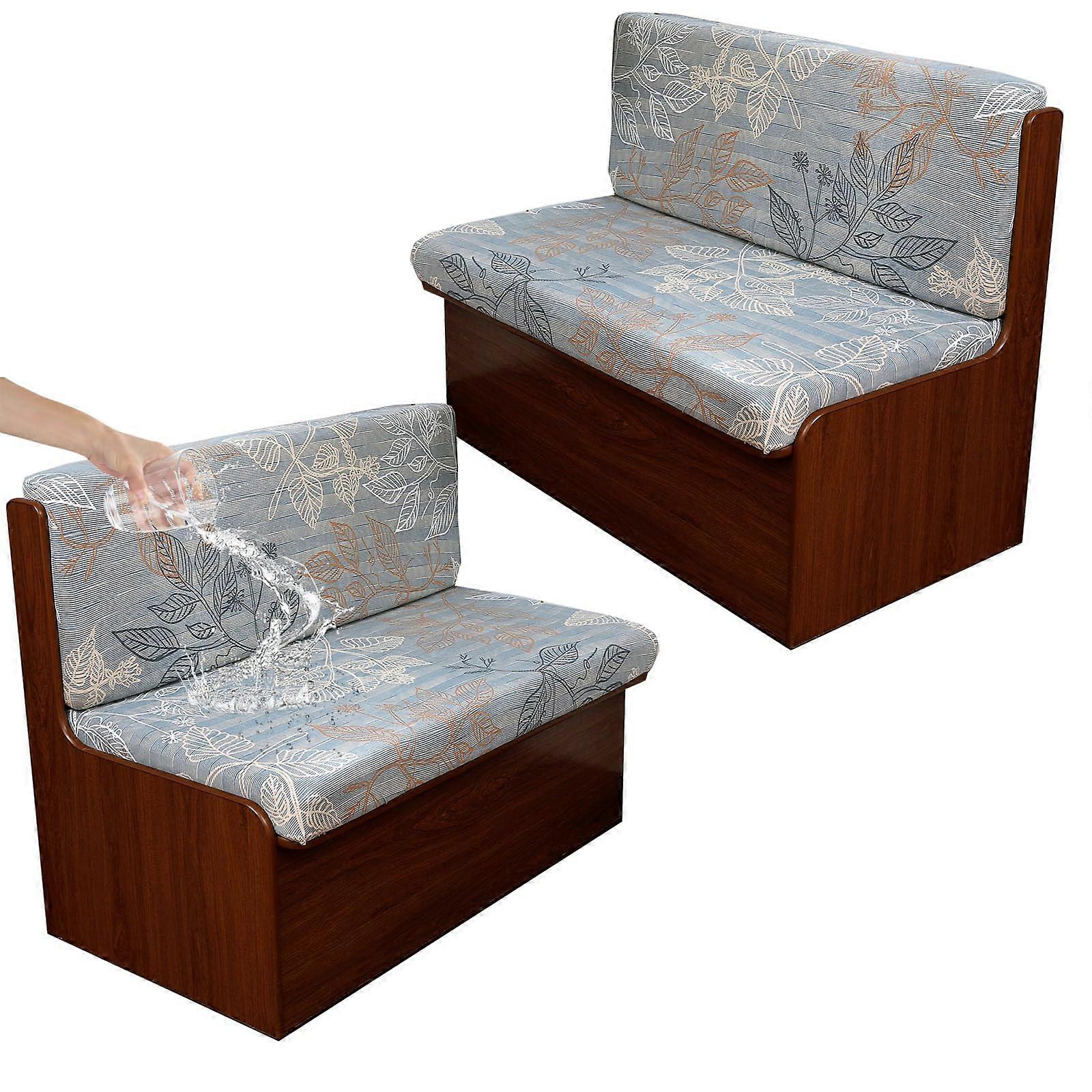 2 sets of stretchable RV dining chair cushion covers for RV campers