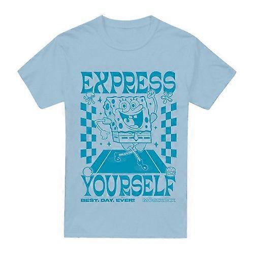 Spongebob SquarePants Menns Express Yourself Plakat T-skjorte