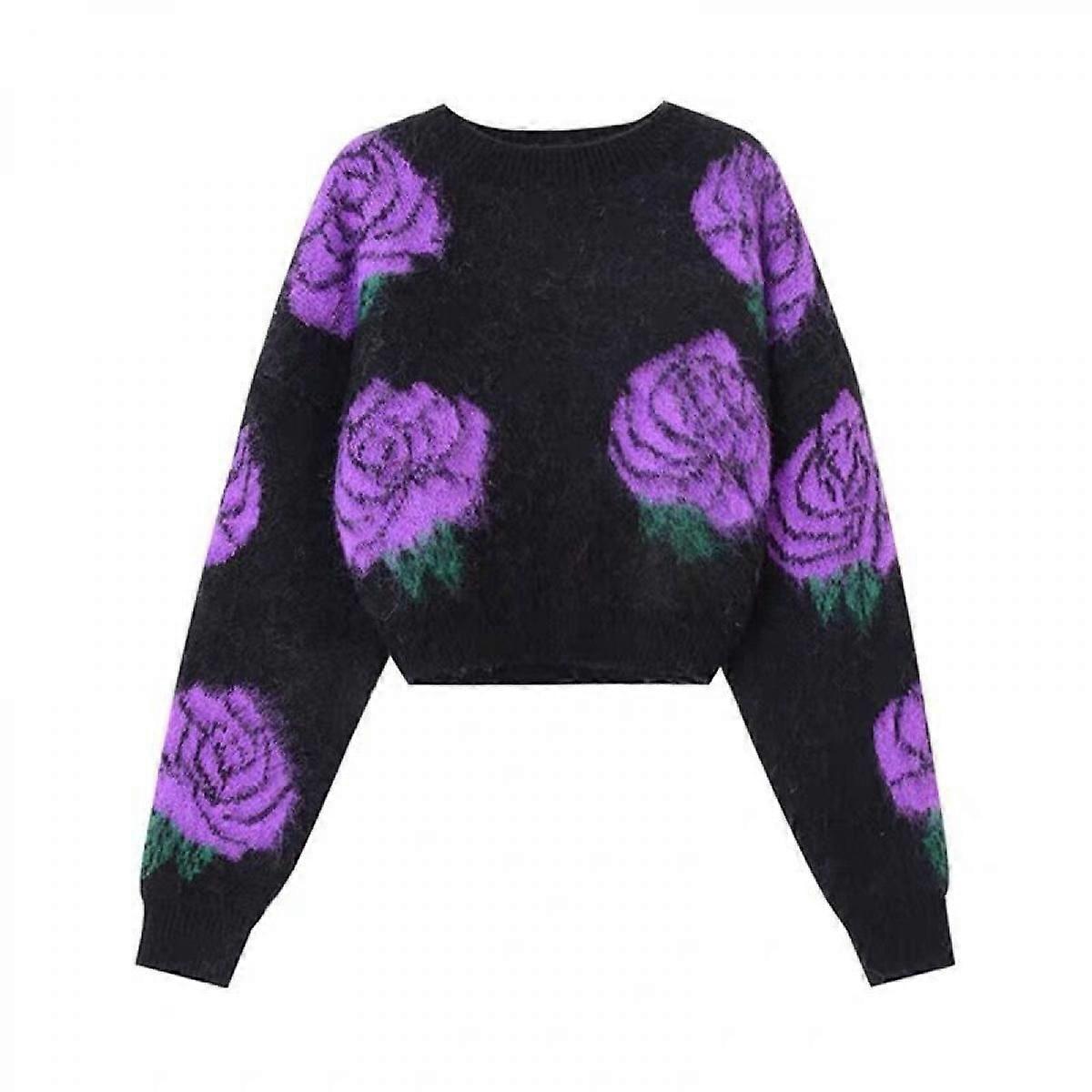 Damen Pullover Langarm Locker Strickpullover Pullover