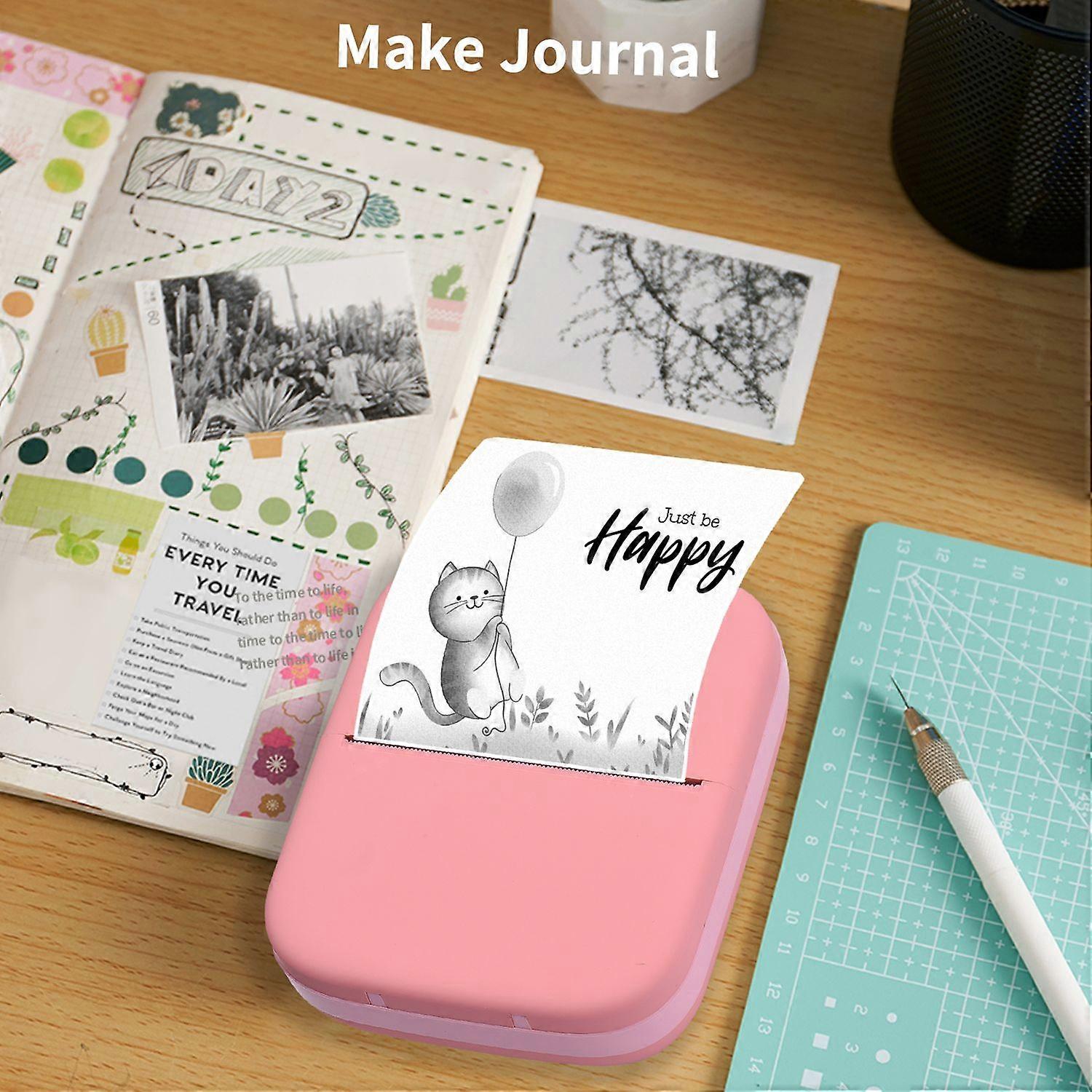 X1 Portable Mini Pocket Printer 80mm BT Wireless Thermal Photo Printer 300dpi Picture Memo Notes Lis