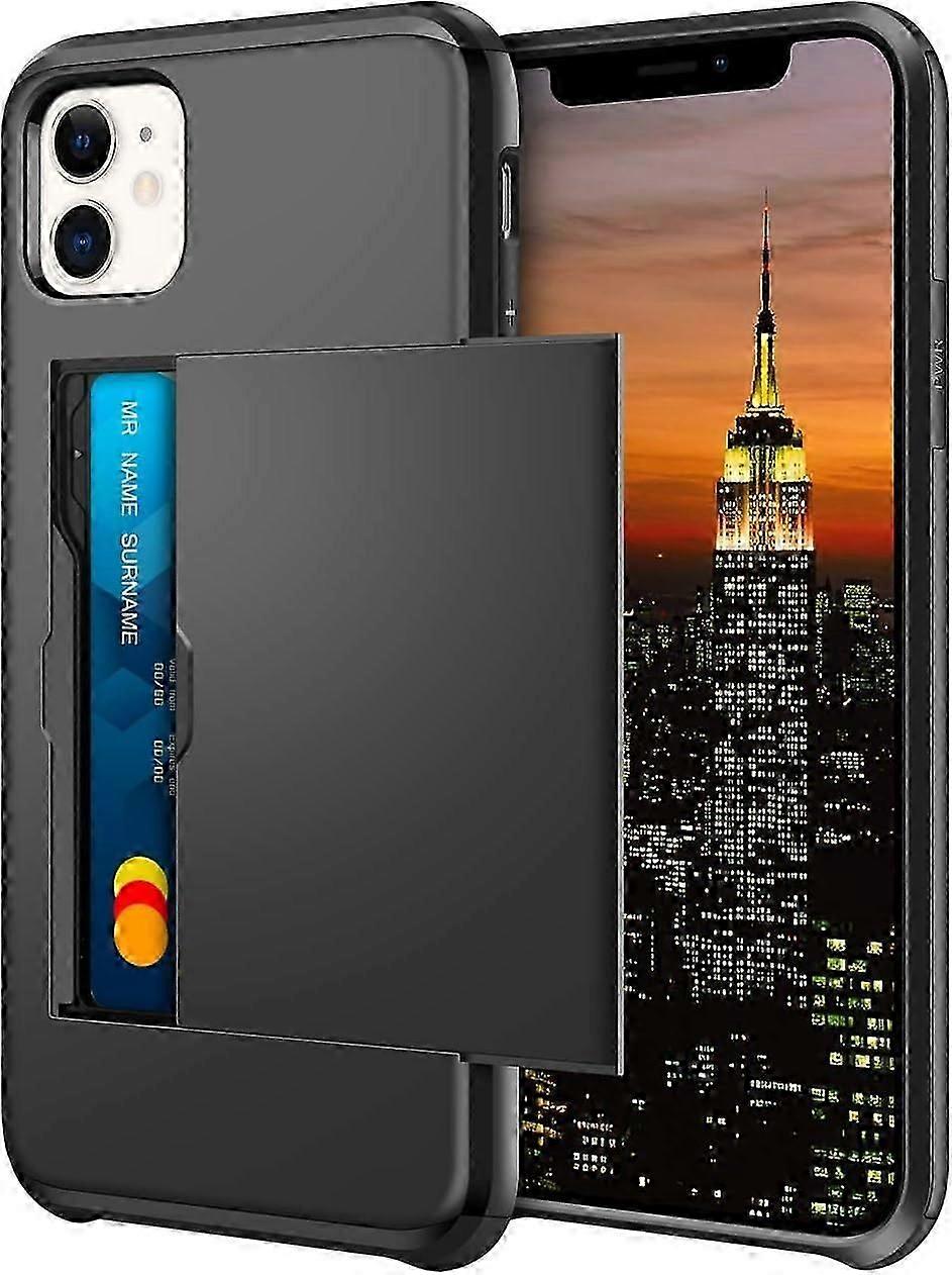 Protective Case Armor Shockproof Case Wallet Case Protective Case Card Slot Wallet Case for iPhone