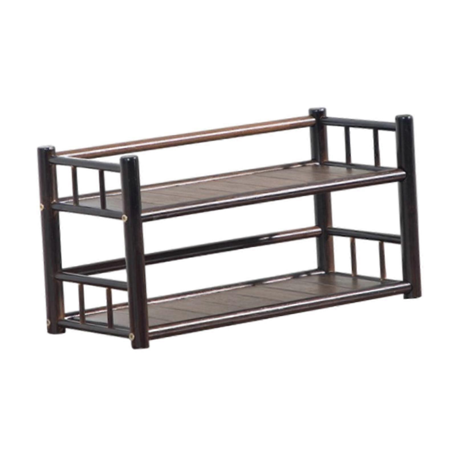 Tabletop Display Rack Shelf Organizer Multi Layer Ornament Decorative Teaware