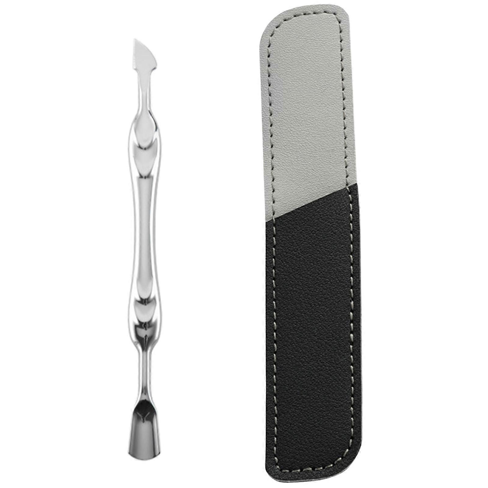 Cuticle Pusher with Fork Stainless Steel Cuticle Cutter Cuticle Remover Tool Easy to Use Nails Care Tool for Salons