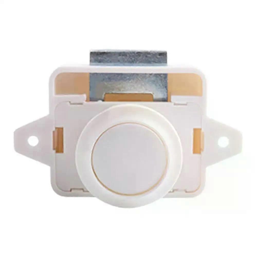 Camper Car Push Lock Keyless RV Push Cabinet Locks Metal Boat Cabinet Cupboard Push Button Compartment Latch Catches Locks