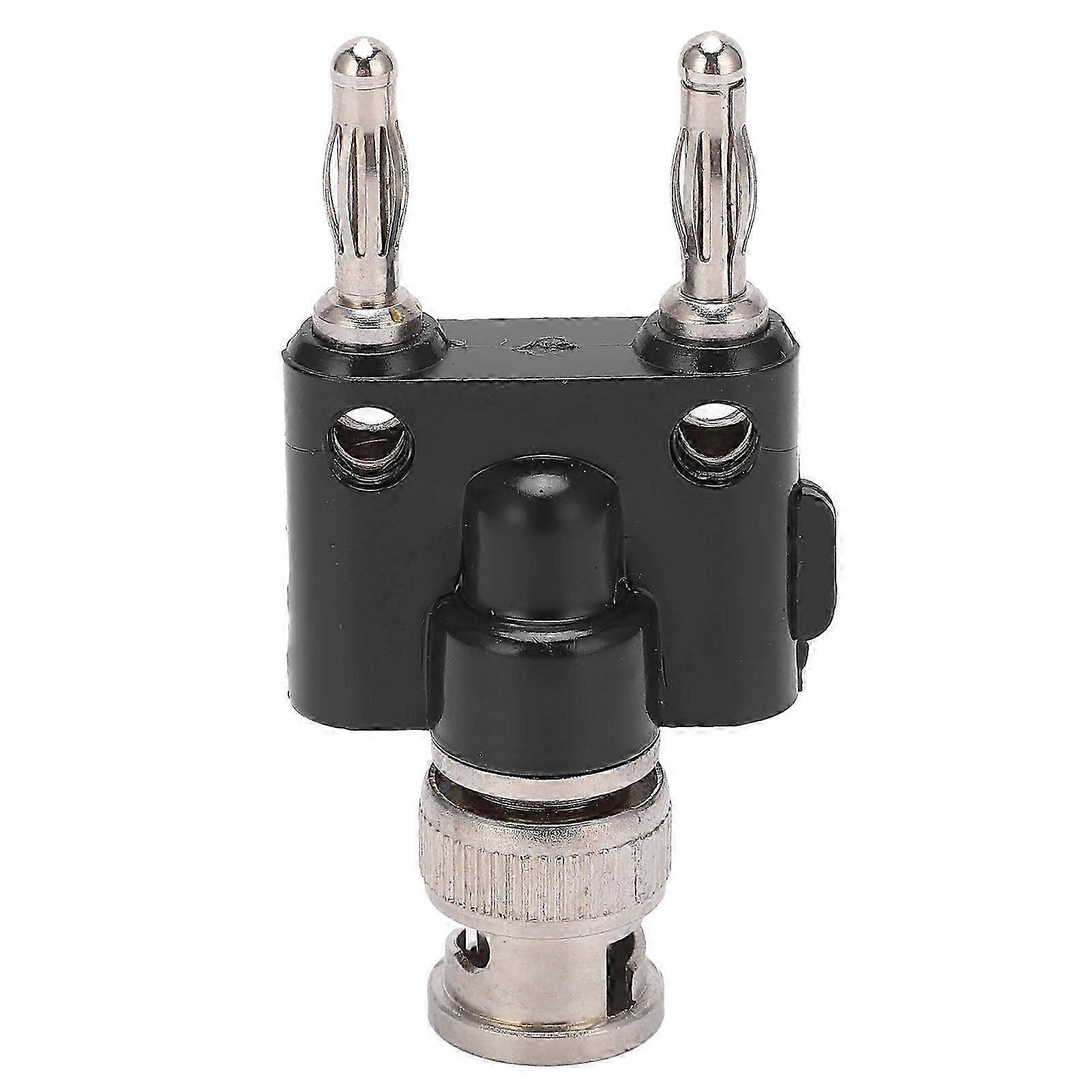 U28 BNC Male to Dual Banana Plug Adapter Connector Oscilloscope Testing Accessory