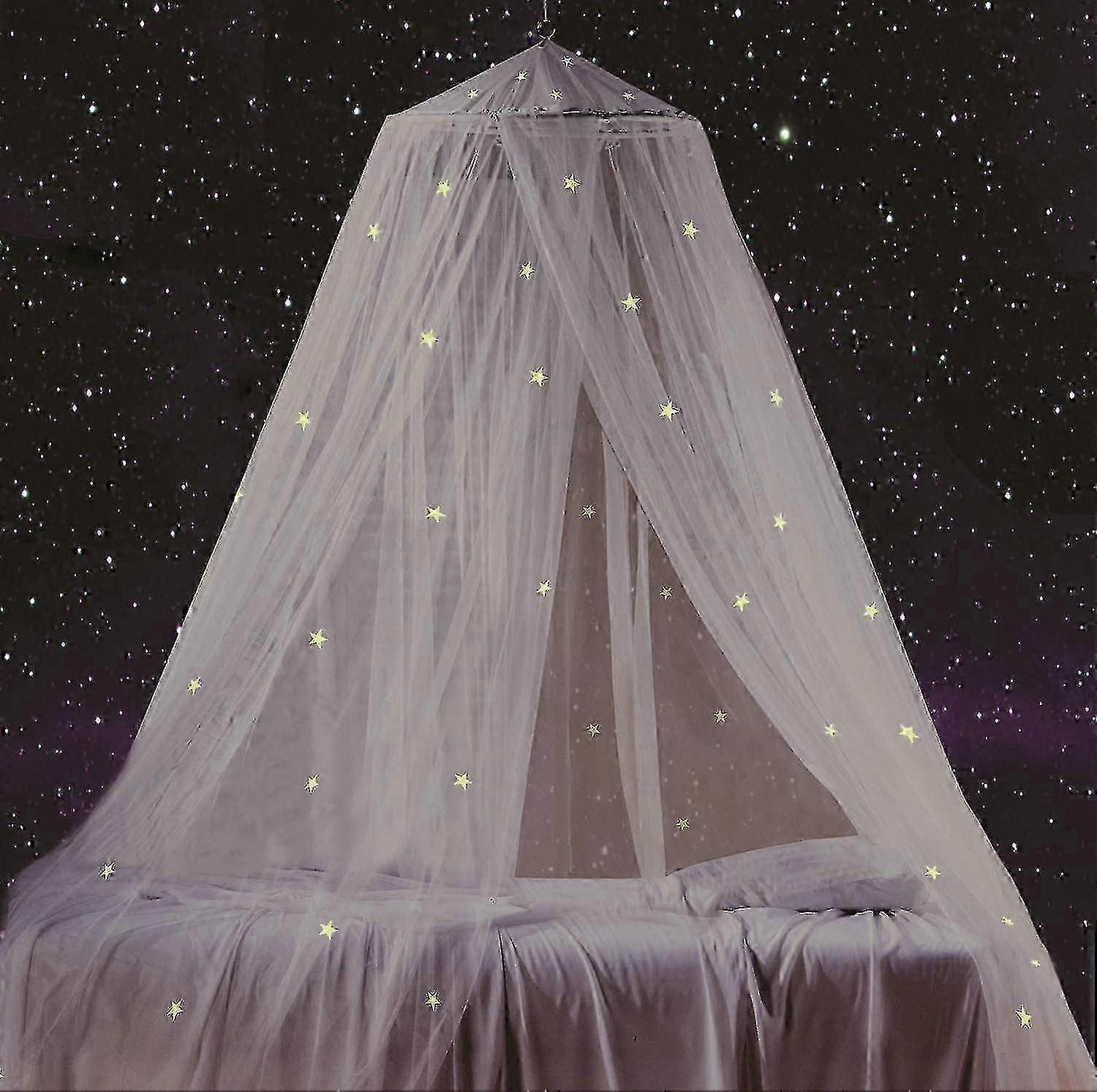 Fluorescent Stars Bed Canopy Glow In The Dark, Great Gift