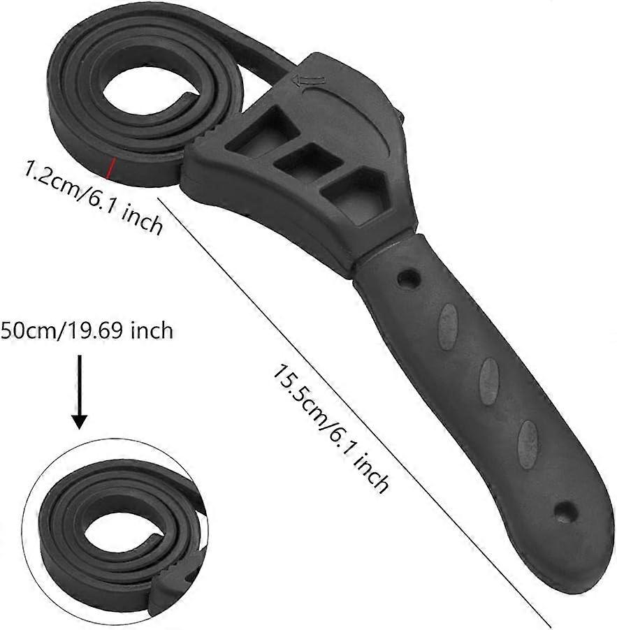 Strap Wrench For Kitchen Or Garage, Anti-Wear Design Resists Damage, Effective Grip In All Conditions Ensures Smooth Operation