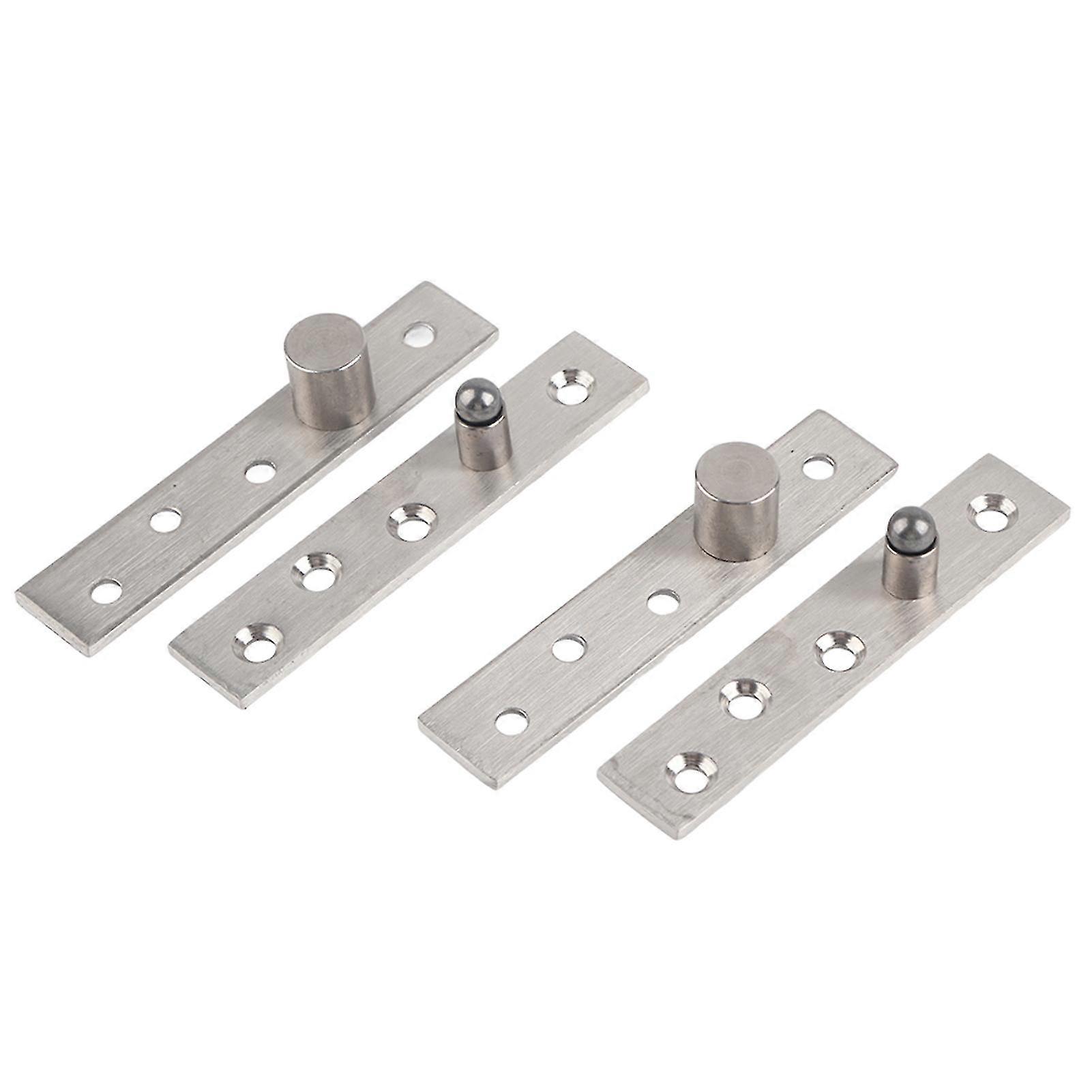 2pcs 360 Degree Rotary Pivot Hinge Stainless Steel Rotating Door Hinge 95mm LongEccentric Pivot