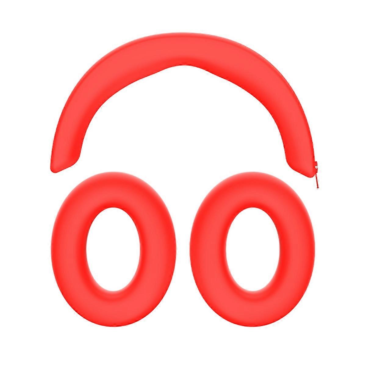 Ear Pads for MOMENTUM 4.0 Headphone Silicone Protective Case Earmuff Beam Repair Parts Red