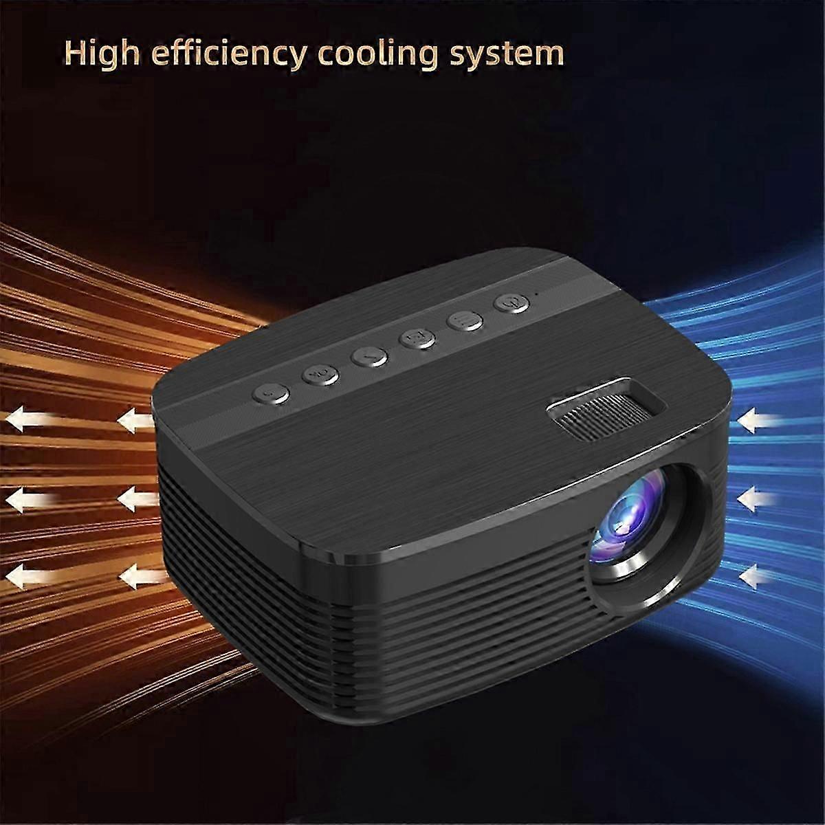 1920x1080P Projector T11 MultiFunctional Home Projector Mini Portable Same Screen Version Projector US Plug