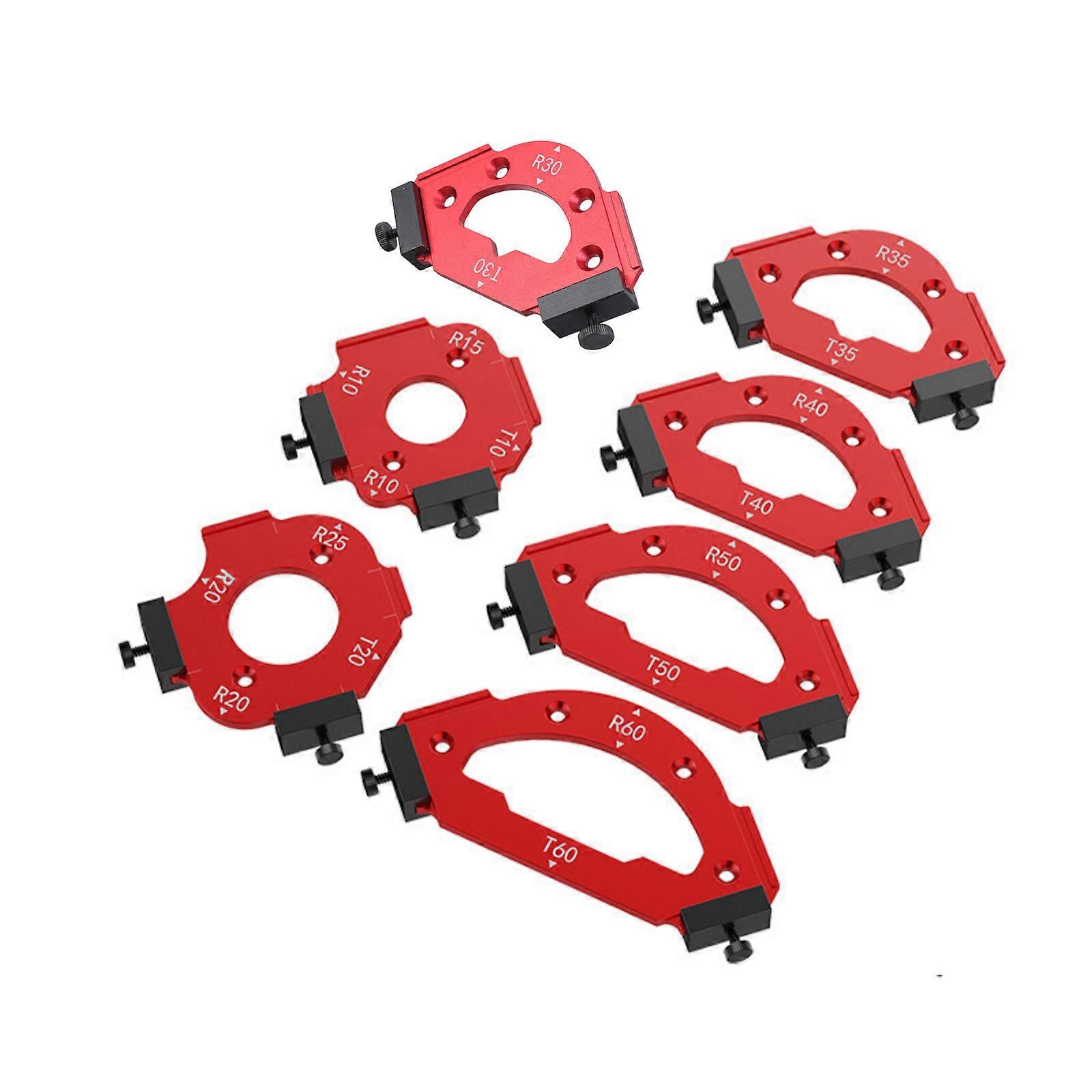 Woodworking Round Corner Radius Templates Arcs Cutting Auxiliaries Tool Templates Aluminum Corner Radius Jigs Wood Board full set