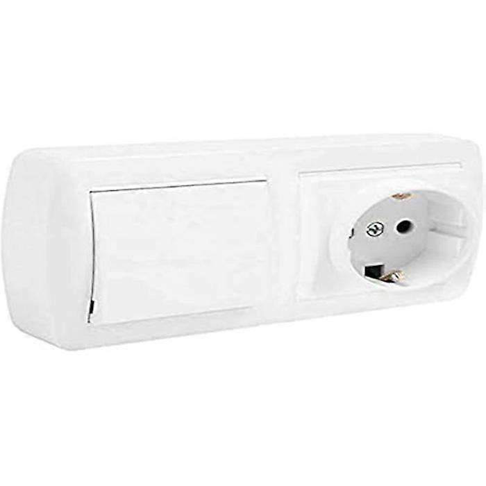 Electrical outlet - SOLERA - SOLLERA DOUBLE BIPOLAR BASE - White - Rectangular - Interior