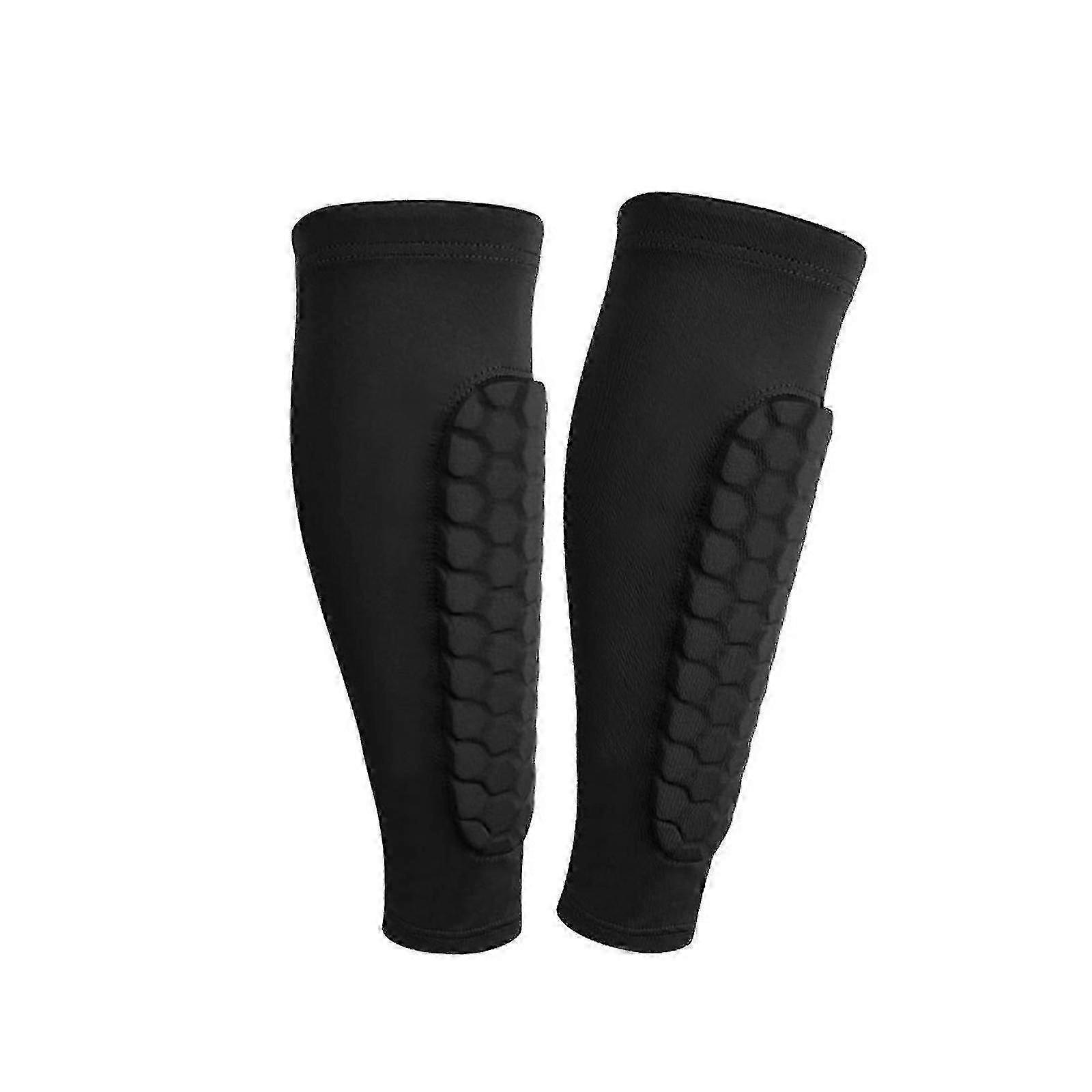 Protective Youth Soccer Shin Guards Set with 2 Lower Leg Guards