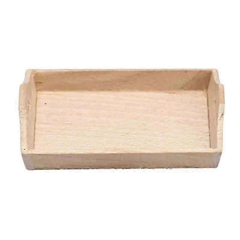 5.2X3.7cm Beige Scale Model Kits Vivid Mini House Fruit Tray Decorative Mini Model Miniature Furnitu