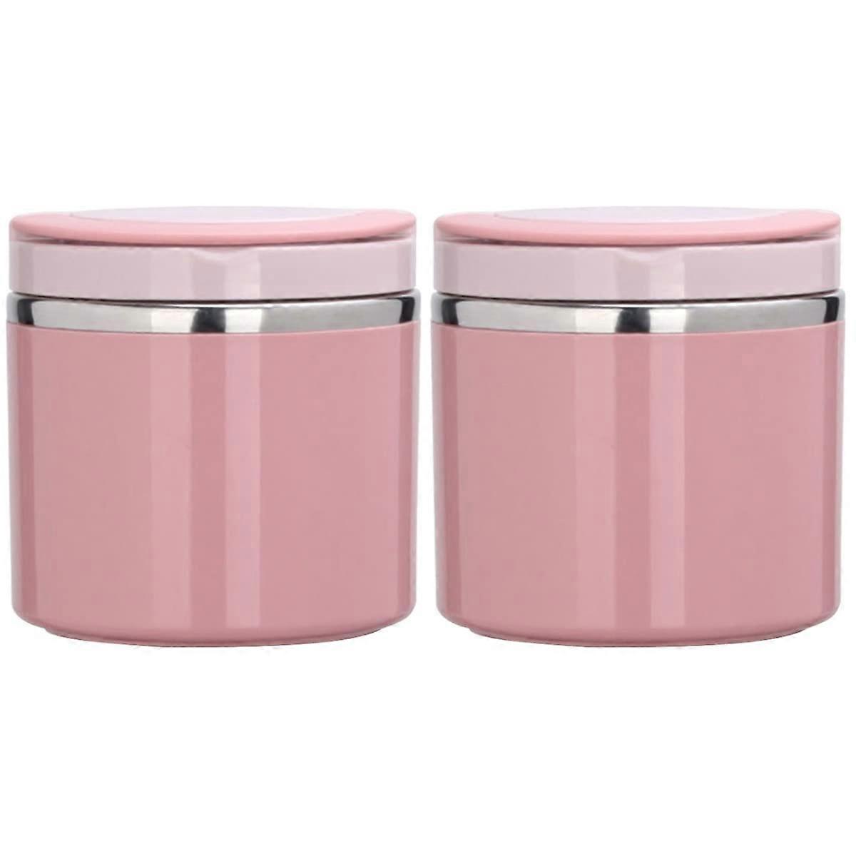 2 Pcs Insulated Bento Box Pasta for Containers Office Use 1L Size
