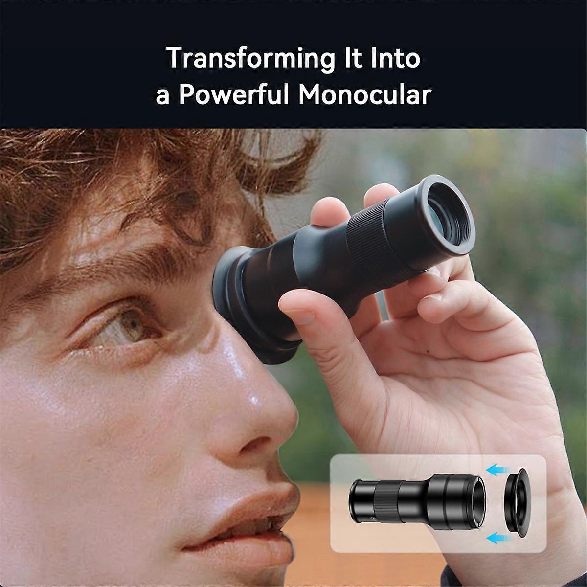 Mobile Phone Telephoto Macro Lens Kit 6X Telephoto Lens+150mm Macro Lens for 16/15/14 with Universal Phone Mount