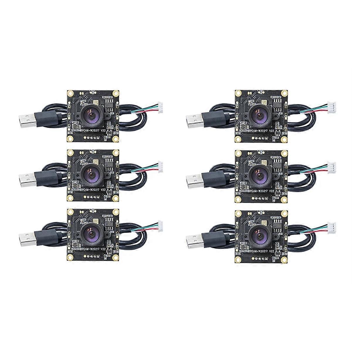 6Pcs OV9732 100 Degrees 1280x720 30fps Camera Module for Autodarts Io with 3 Meters Cable,PCB SIZE: