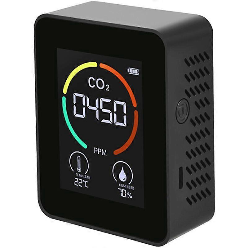 Three-in-one carbon dioxide solid-state LED digital air detector