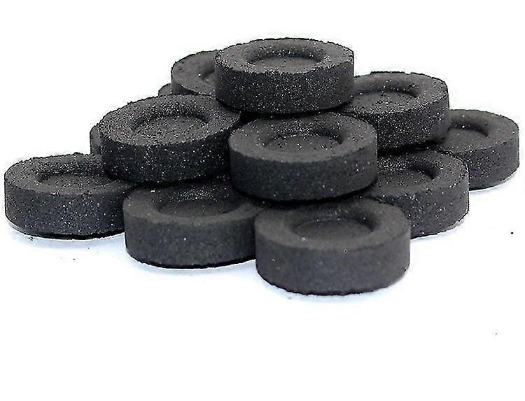 100 قطع أقراص الفحم الموقد شواء الفحم المنزلية الفحم أداة التخييم لغلي الماء