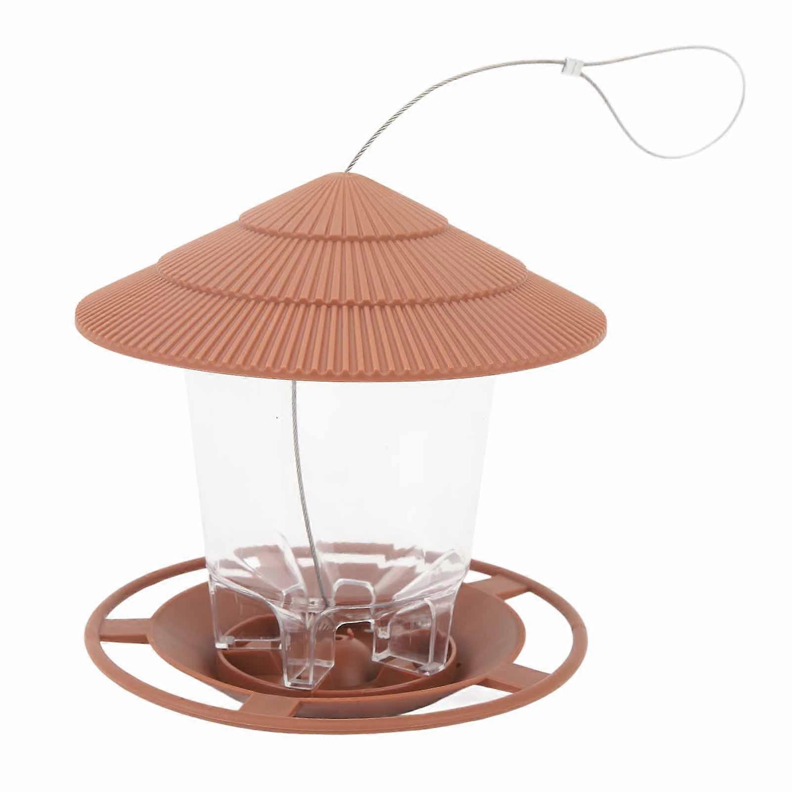 Innovative Snap Cover Type Large Capacity Automatic Hanging Bird Feeder for Outside Garden Backyard