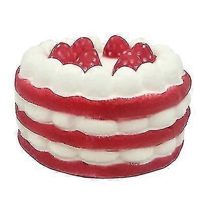 Red Strawberry Cake Squishy Slow Rising Relieve Stress Toys Az13148