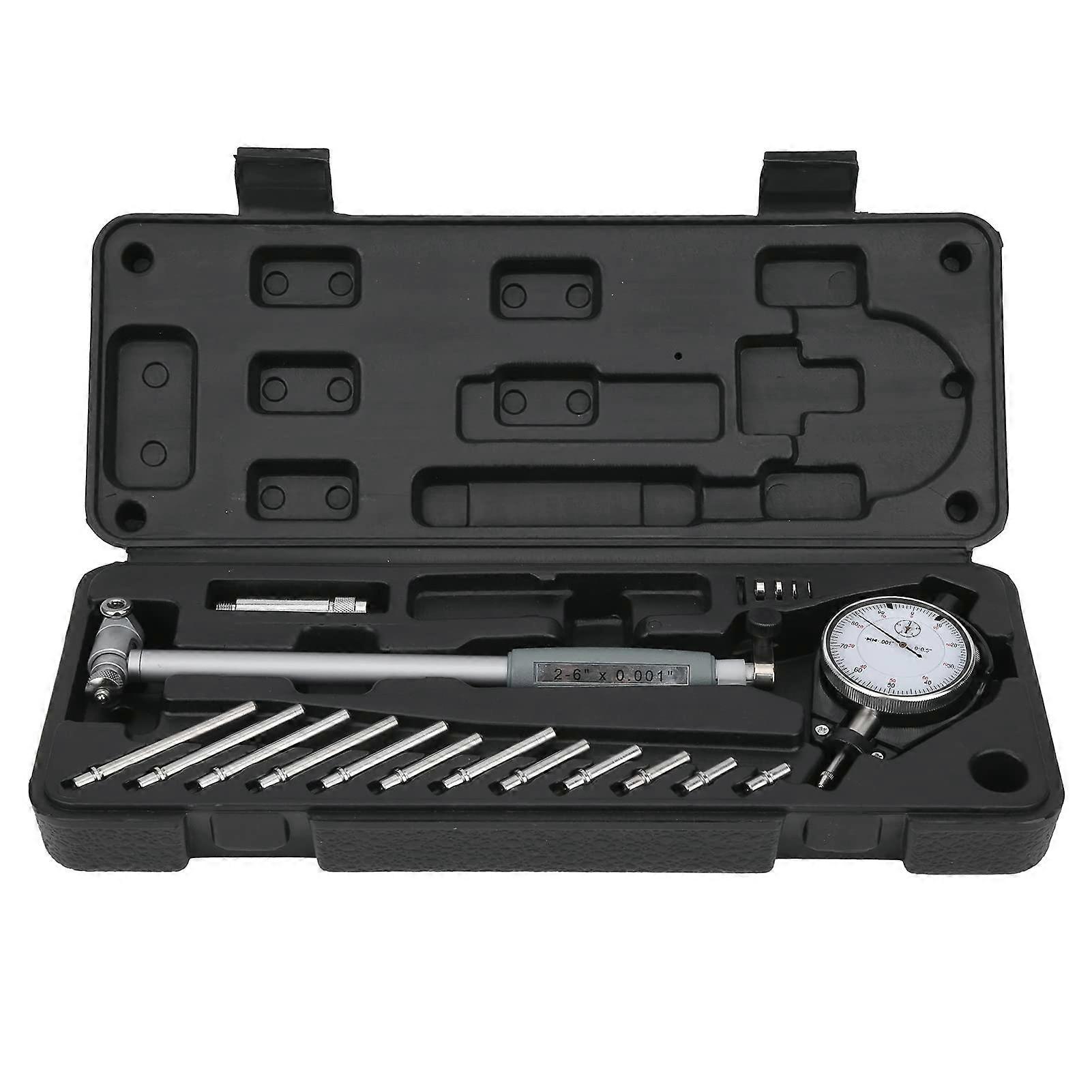 Dial Bore Gauge Kits, Hole Indicator Measuring Engine Cylinder Tool Kits 26in x 0.001in