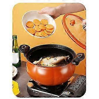 Pumpkin Non-stick Multi-function Soup Pot with Glass Lid