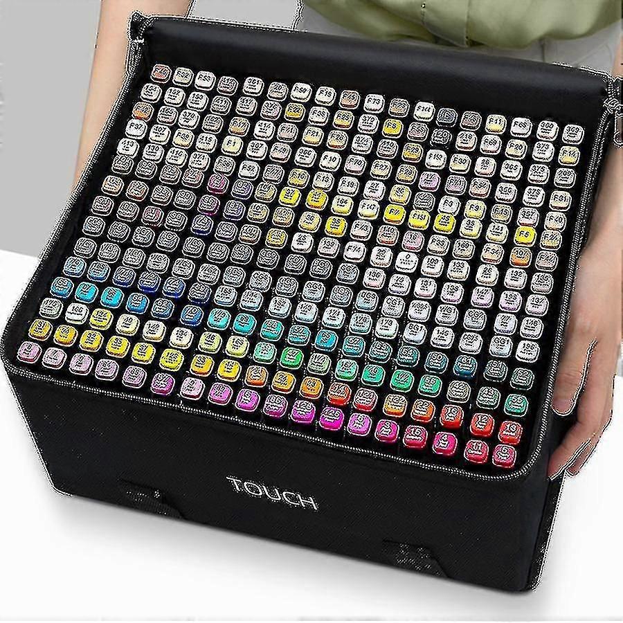 60 pcs καλλιτέχνης αλκοόλ δείκτες διπλή άκρη τέχνης μόνιμους δείκτες με βάση το αλκοόλ με περίπτωση για ενήλικα παιδιά