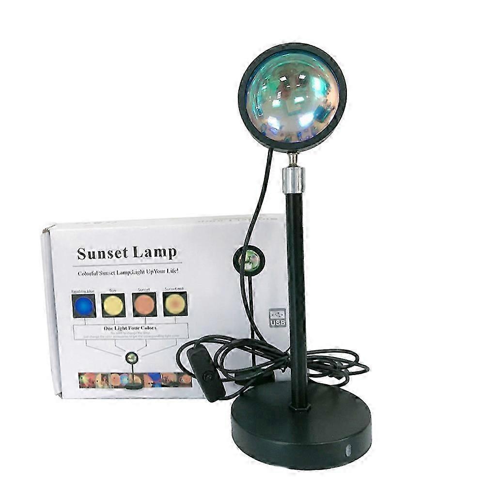 Sunset Lamp Projector, 180 Degree Rotation Sunset Projection Light Led Night Light Floor Lamp with