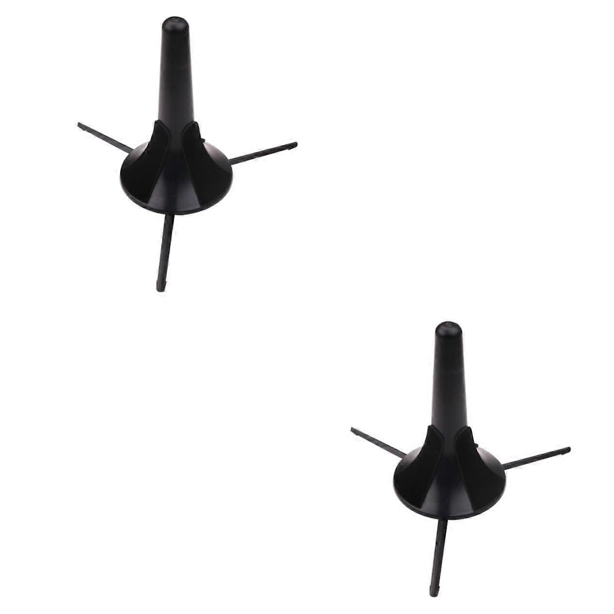 Trumpet Stand Accessory 2pcs Lightweight Compact Stand with 3 Stable Legs for Trumpet Flute and Brass Instruments
