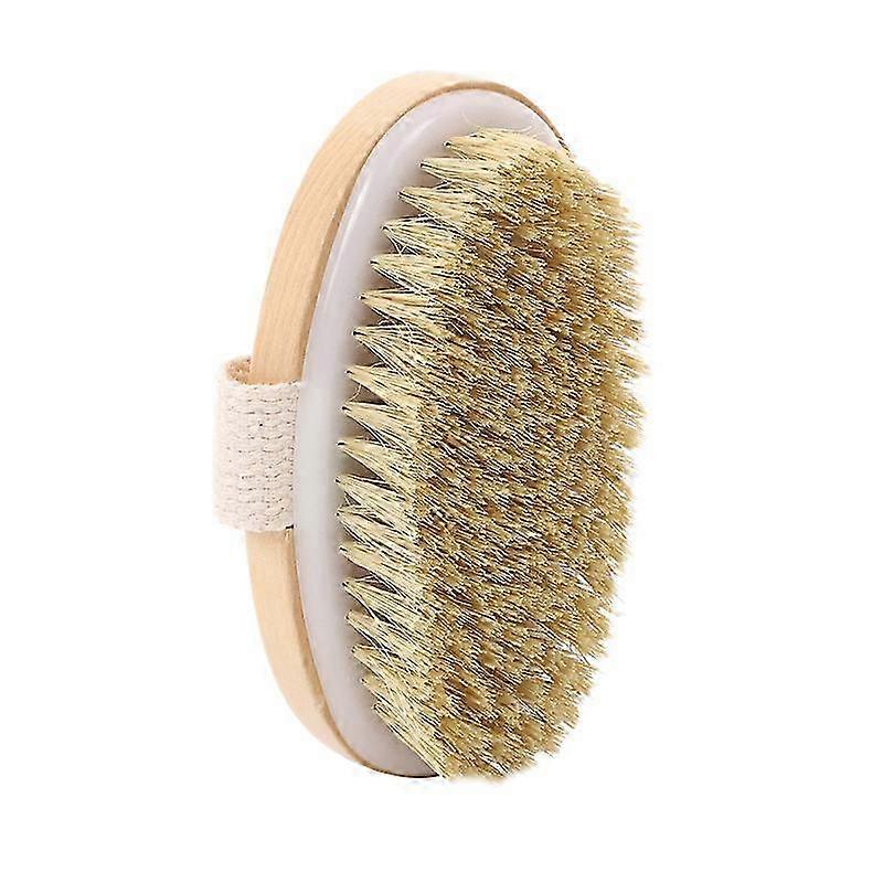 2025 Medium Soft Natural Bristle Body Brush for Men Medium Size