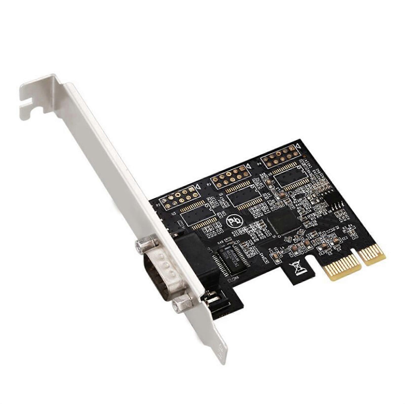 High-Speed PCIe to RS232 Adapter Card Quality 9Pin Expansion Card for Desktop Computers Wide System Compatibility