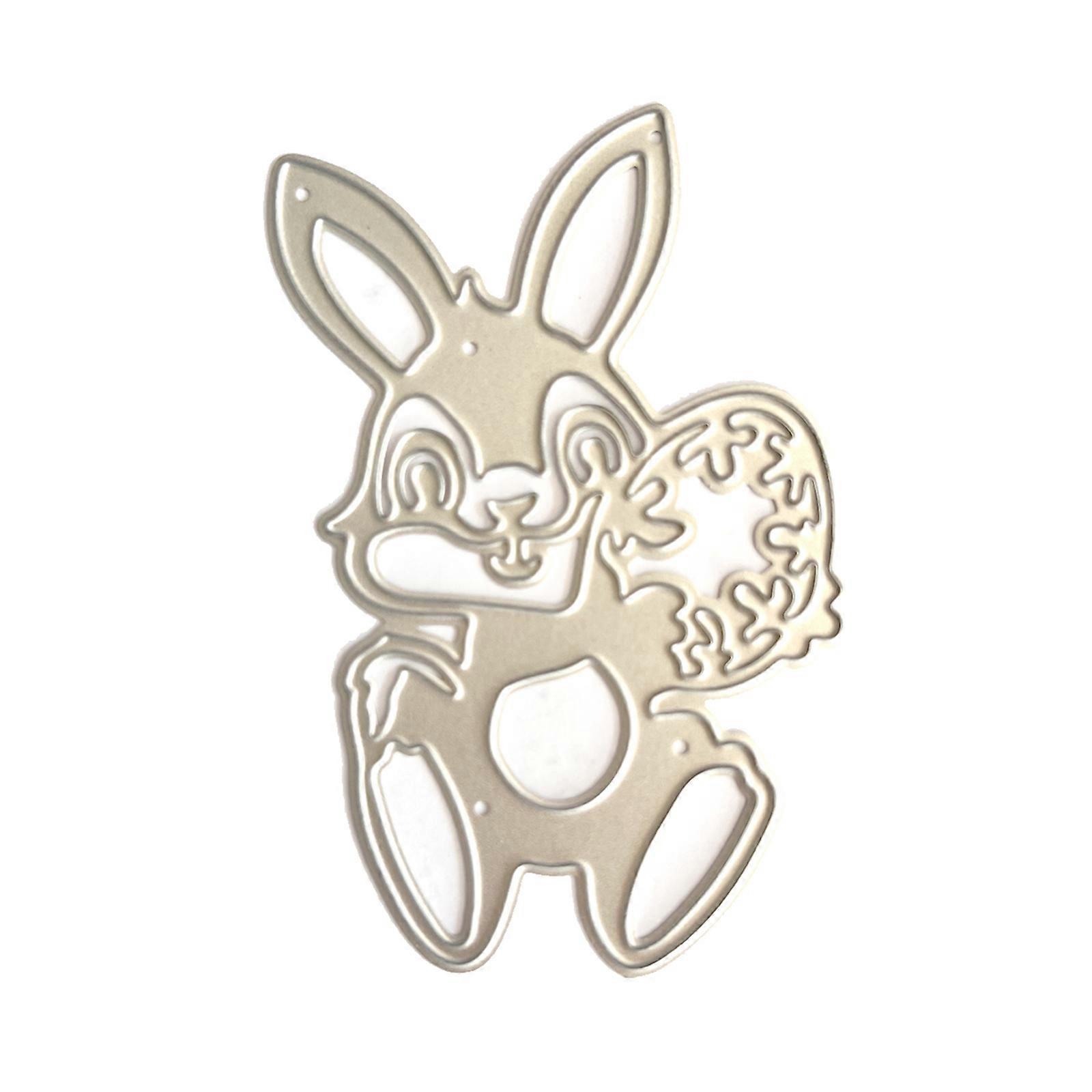 Metal Die Cuts Easter Rabbit Egg Cutting Dies Stencils DIY Cutting Template for Scrapbooking Album Paper Card Embossing