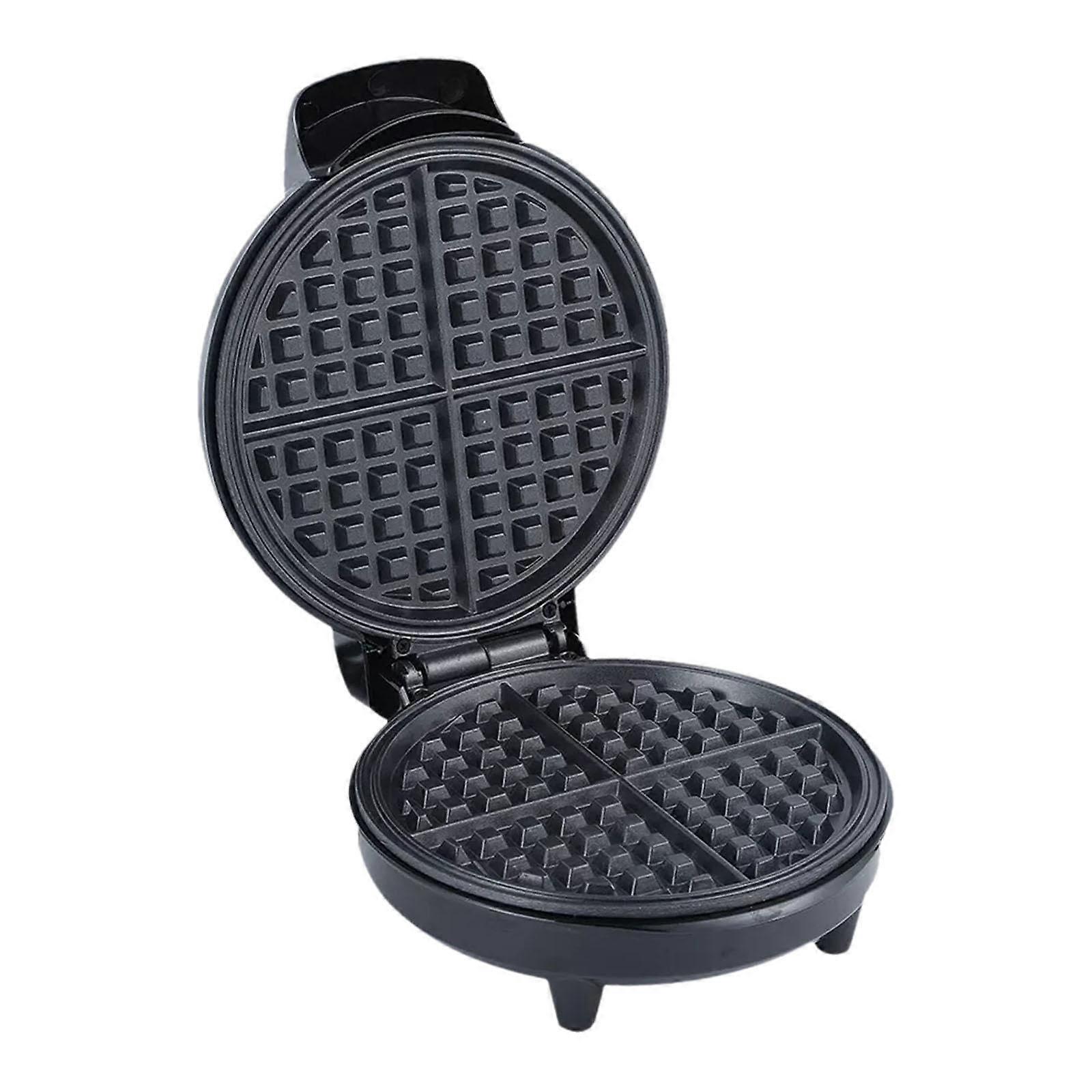 Compact waffle maker for dough with temperature control and function 1200W nonstick pan