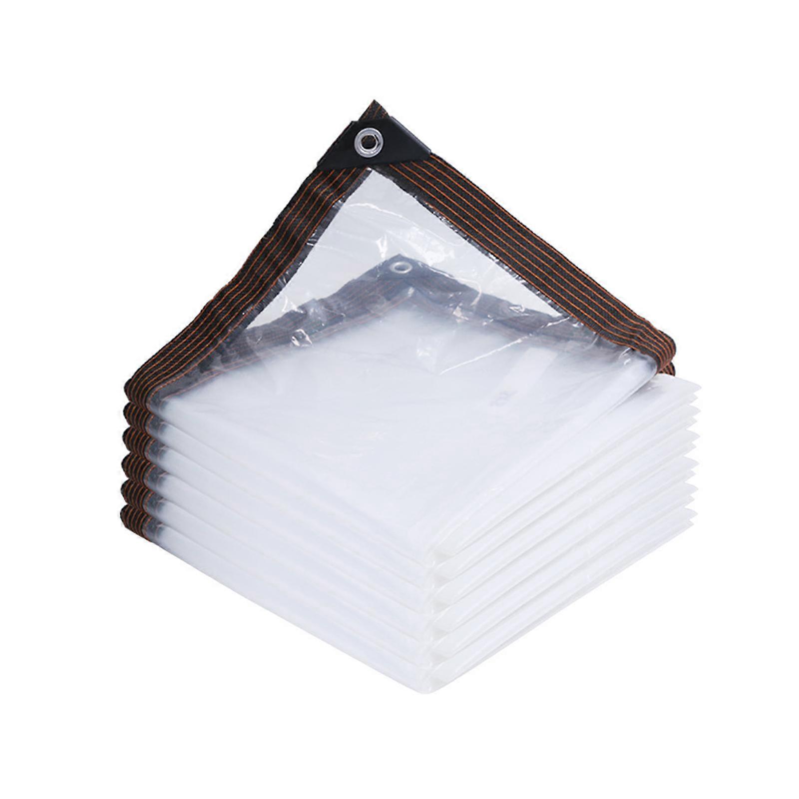 クリアターポリン防水簡単設置ヘビーデューティクリアタープ屋外用