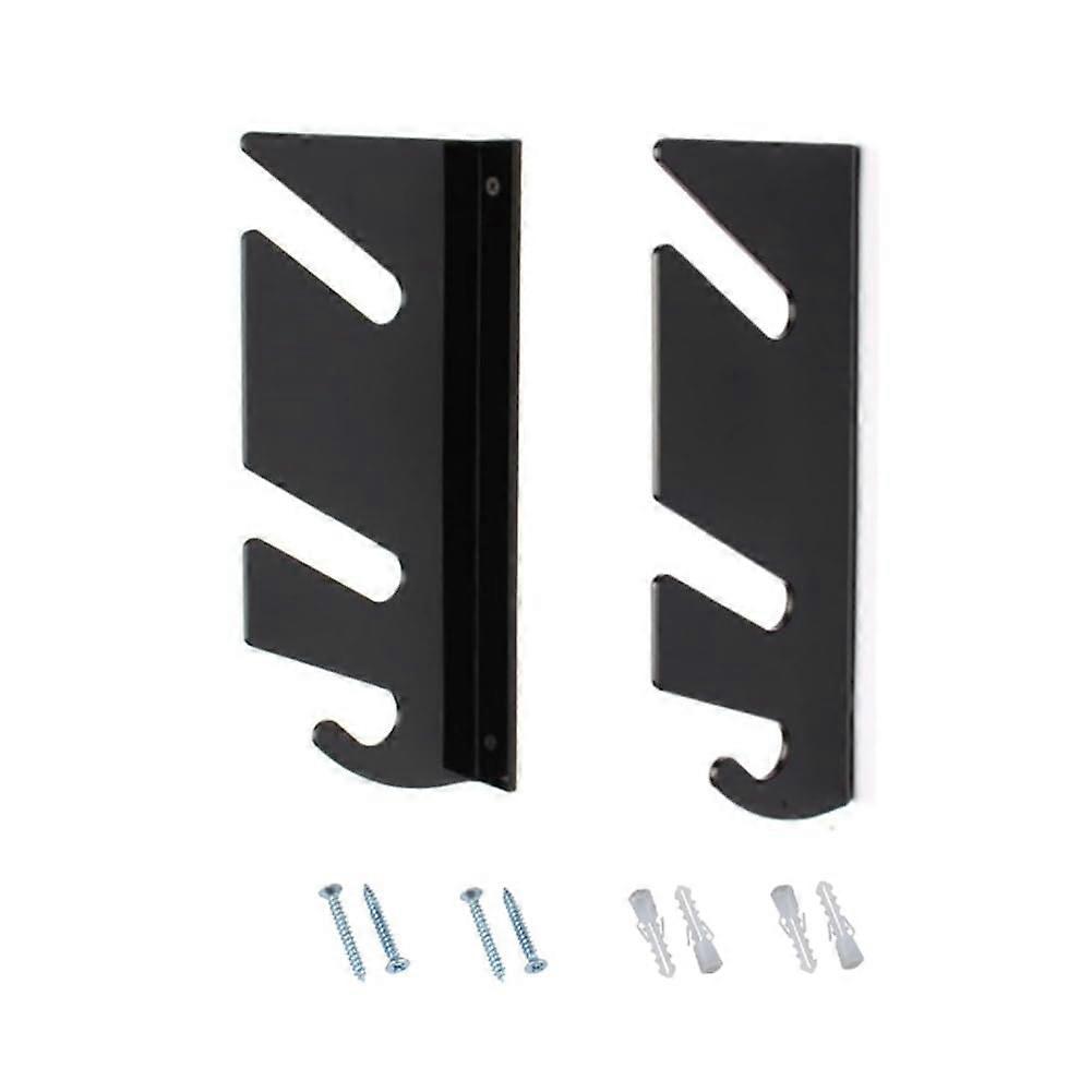 SkateboardWall mountPresentation stand Black with hanging hooks for LongboardSkateboard