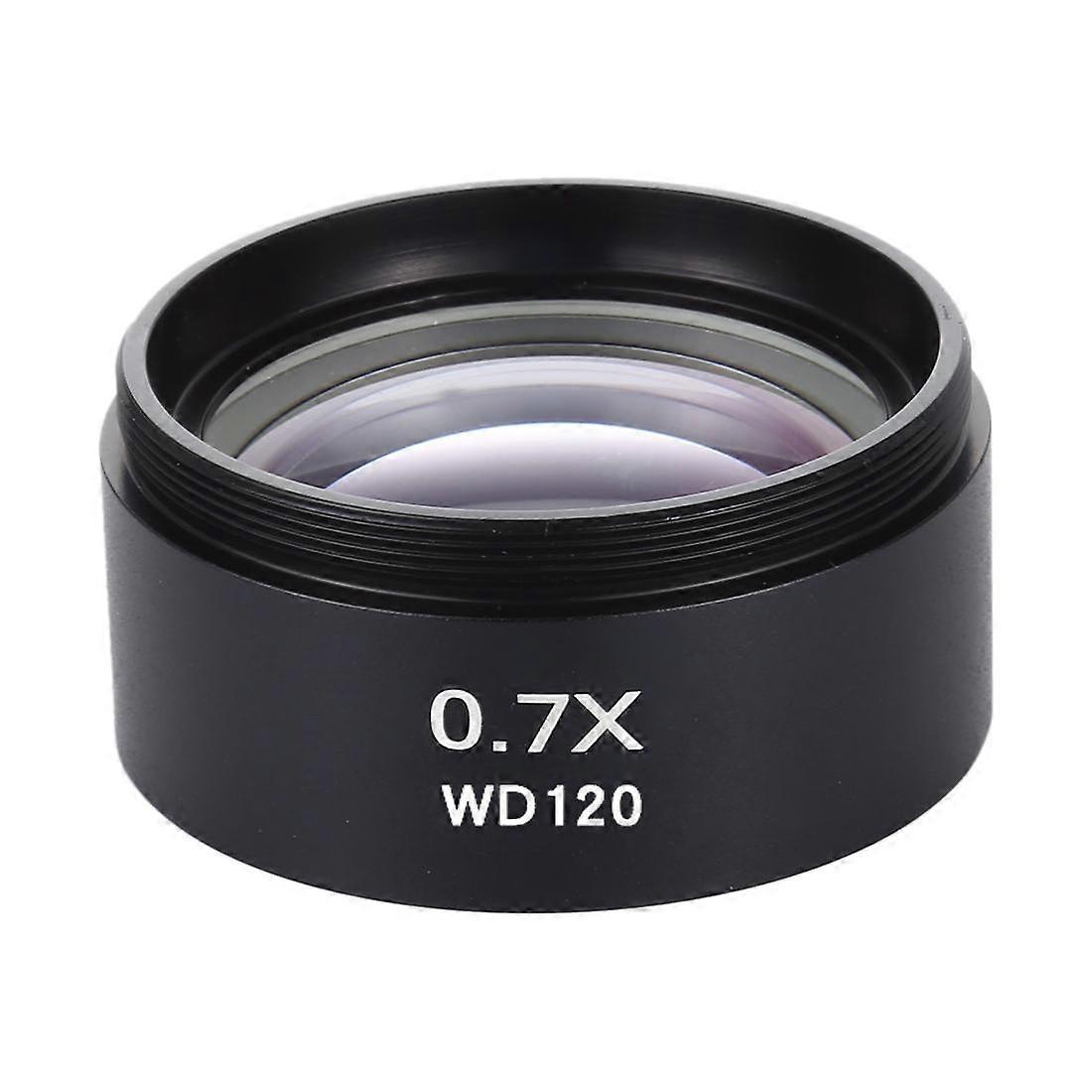 Stereo Microscopes Auxiliary Objective Lens Barlow Lens Magnifier 0.7X WD120