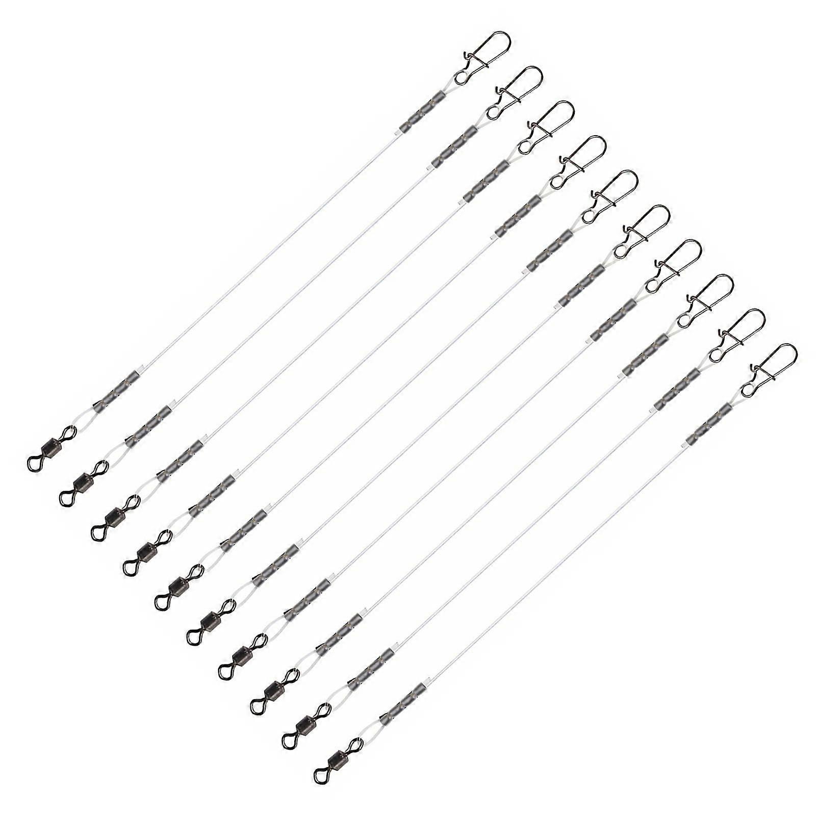 Fluorocarbon leader set for saltwater freshwater fishing line with swivels. Fluorocarbon fishing leader. Ref: 5097