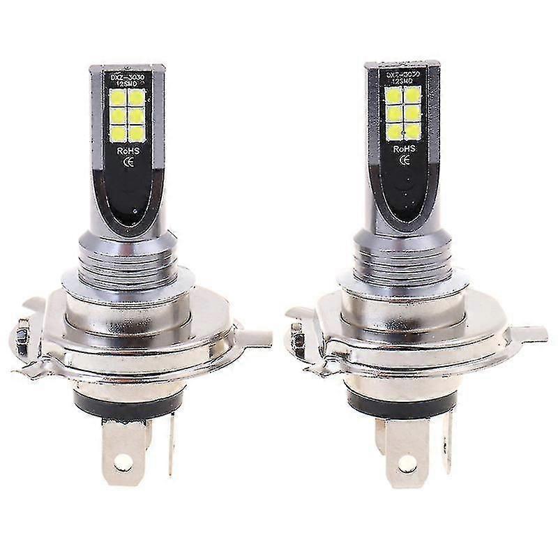2x H4 200W 12000lm LED Hi/Lo Beam Car Fog Light Globe Bulbs