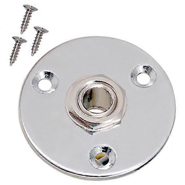 Bass Guitar Jack Plate - Universal 1/4" Input Output Port